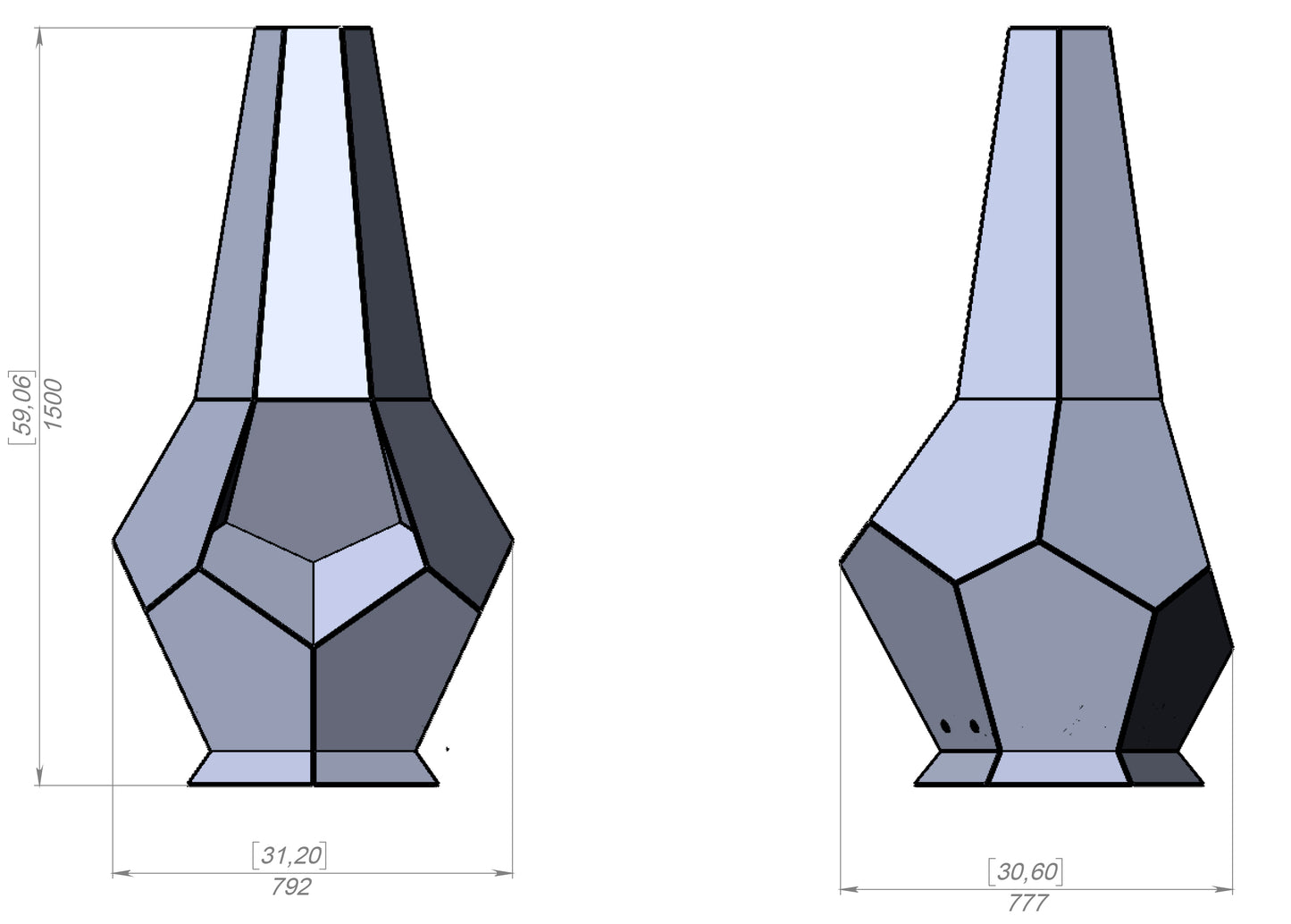 Chiminea Hexagon