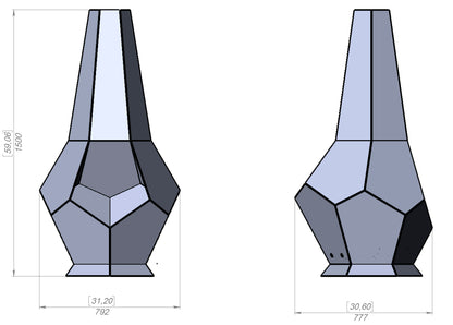 Chiminea Hexagon